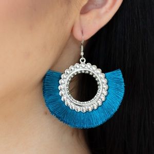 ❤️‍🔥5/$25❤️‍🔥 Fringe Fanatic Blue Earrings